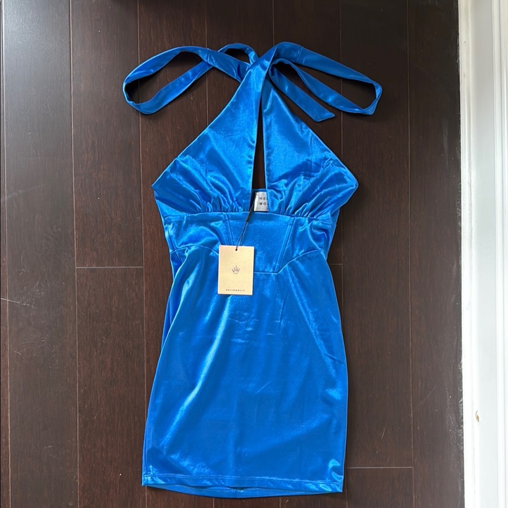 Hello Molly Blue Mini Dress